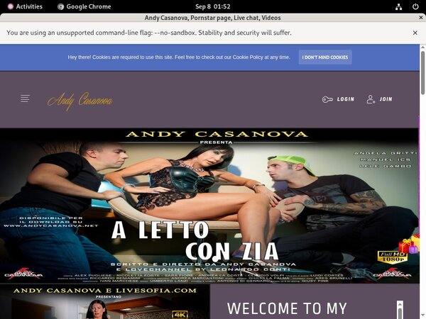 Andy Casanova Login Information