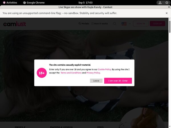 Camlust.com Discount Signup