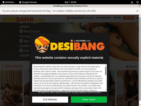 Desi Bang Crear Cuenta