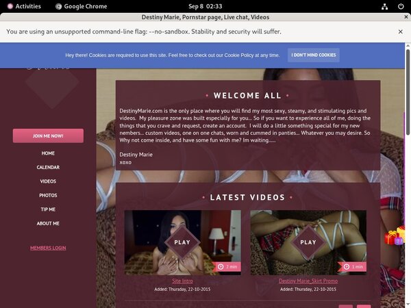 Destiny Marie Paypal Register