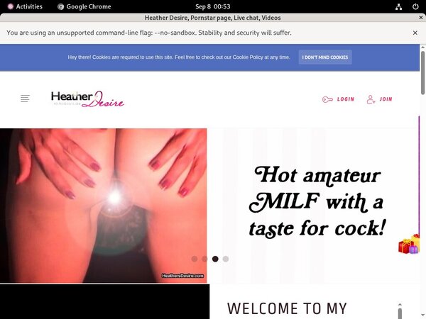 Free Heathersdesire.com Pass