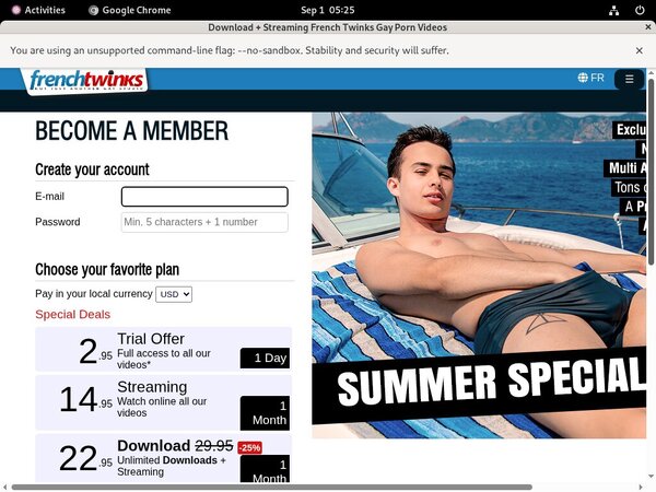 French-twinks.com Trial Cost