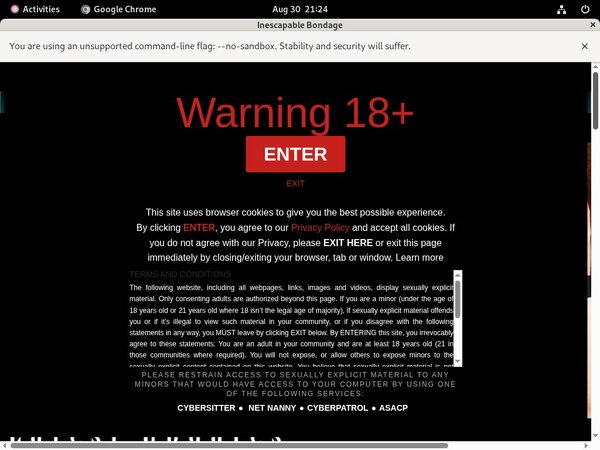 Get Inescapablebondage Password