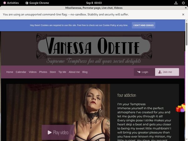 MissVanessa Home Page