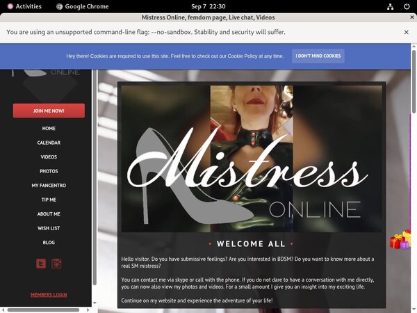 Mistressonline.eu Membership Discount