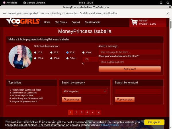 Moneyprincess Isabell Toilet