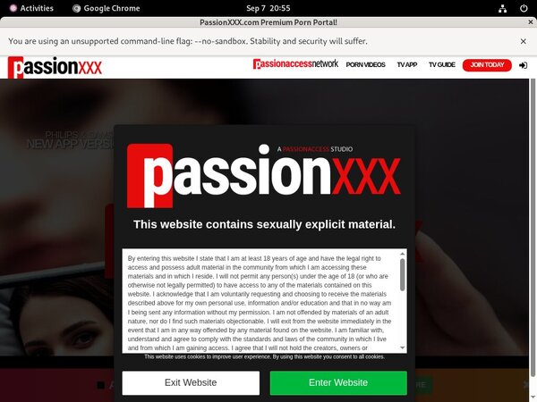 Passionxxx.com Trial Login