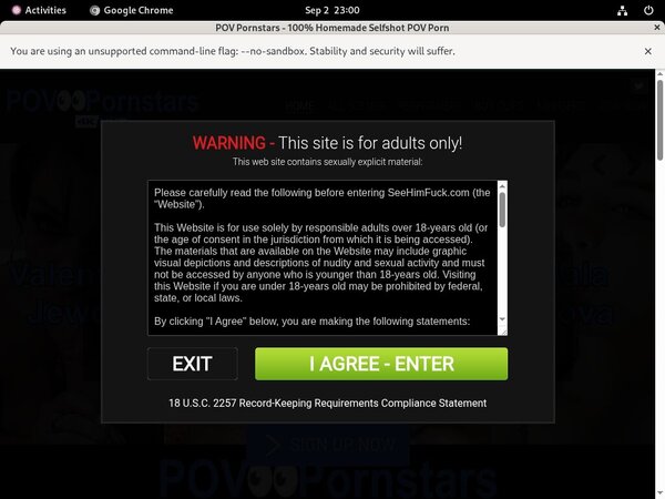 Povpornstars.com Website Password