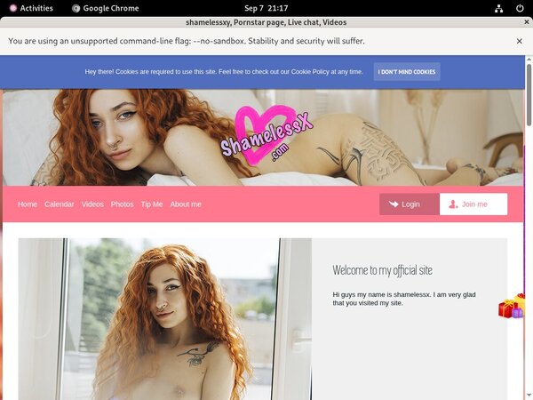 Shamelessxy Sign Up Again