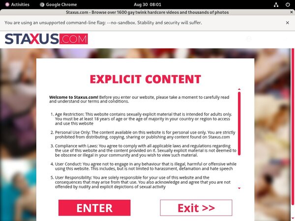 Staxus With Online Check