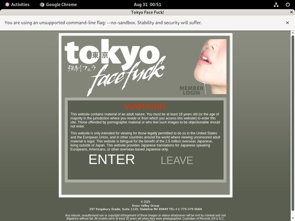 Tokyofacefuck.com Free Account Passwords