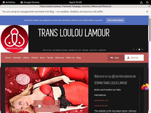 Trans Loulou Lamour With Pay Pal