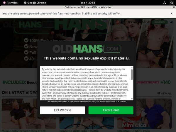 User Pass Old Hans
