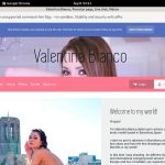 Valentinabiancox.com Account