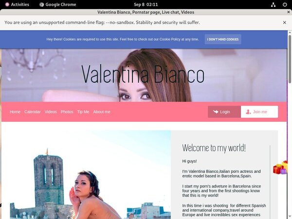 Valentinabiancox.com Account