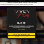 Ladyboy Pussy Trial
